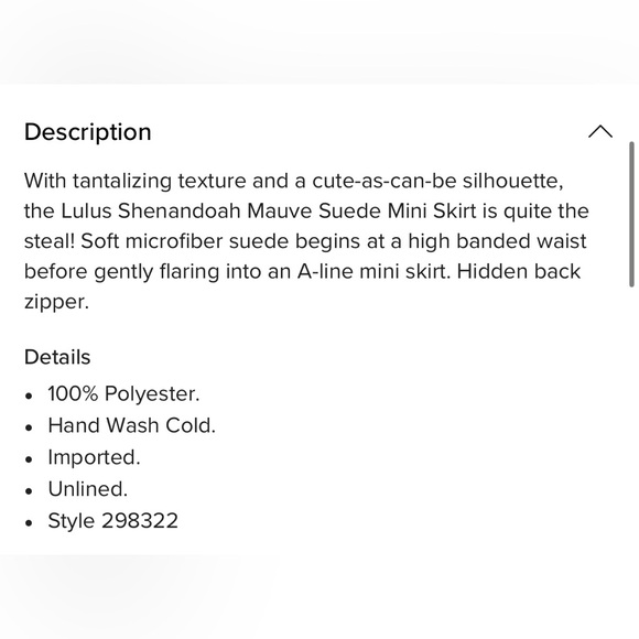 Shenandoah Mauve Suede Mini Skirt - Picture 8 of 9